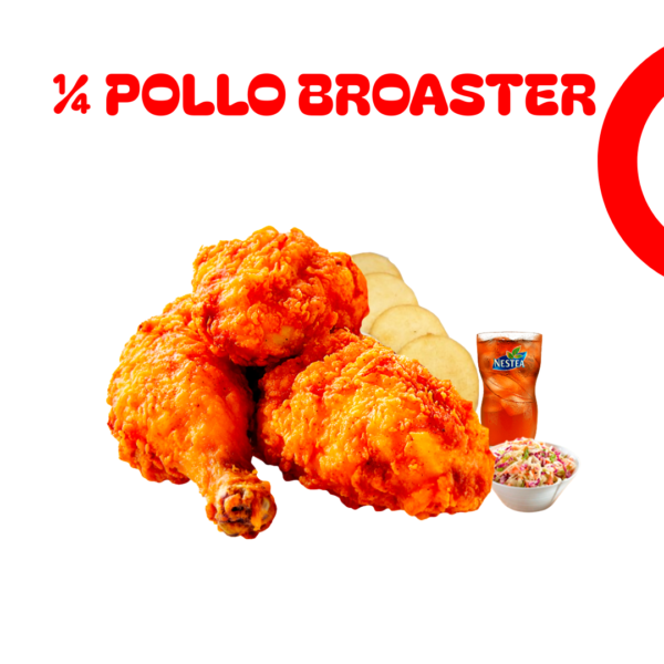 1/4 Pollo a la Broaster