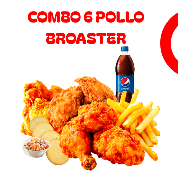 Combo 6 Pollo Broaster